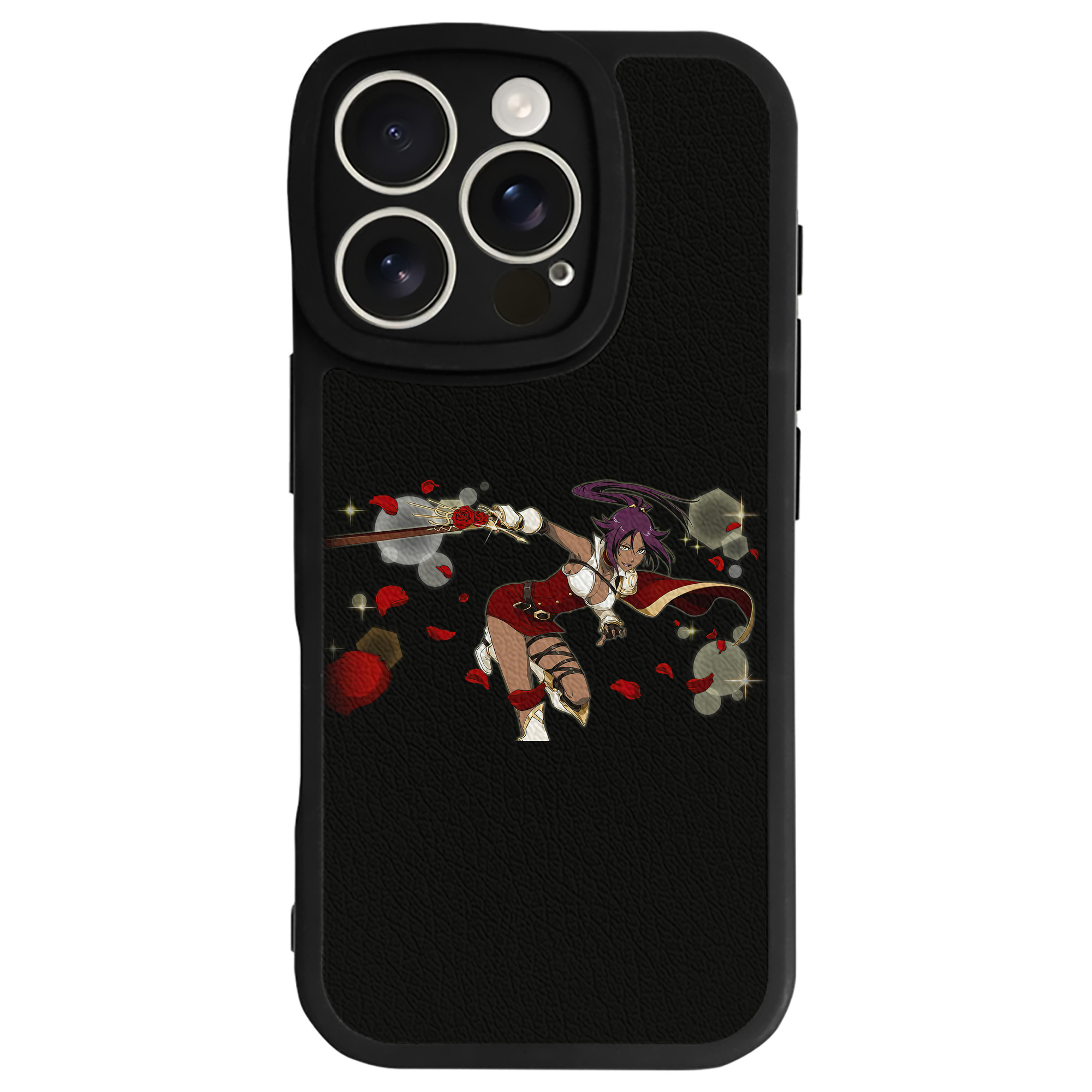 （画像用） ブリーチ 四楓院 夜一（しほういん よるいち） BLEACH Shihouin Yoruichi 【iPhone 16シリーズ対応】シリコンスマホケース（レザー調） 材質：シリコン
